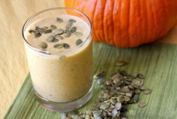 lait aux graines de citrouille pour les parasites